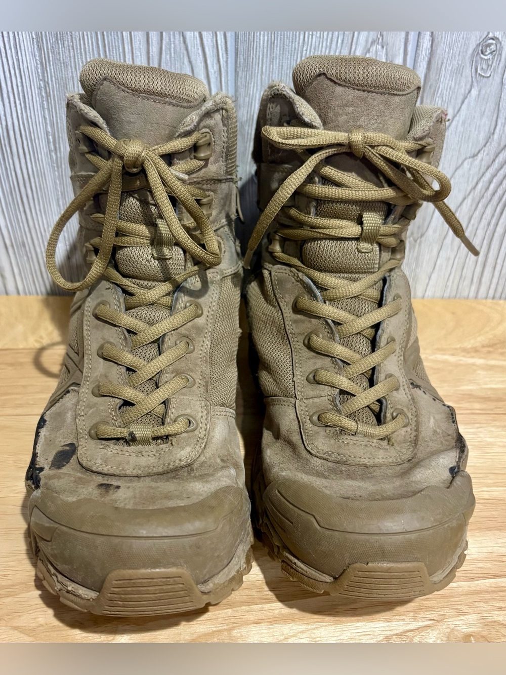Bates Velocitor E04040 Men’s 9.5 M Tactical Side Zip Boots Coyote Brown